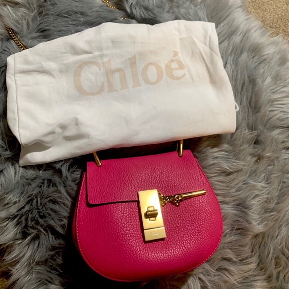 Brand new Cute pink chloe drew crossbody 20 cm!🥰 - Picture 2 of 11